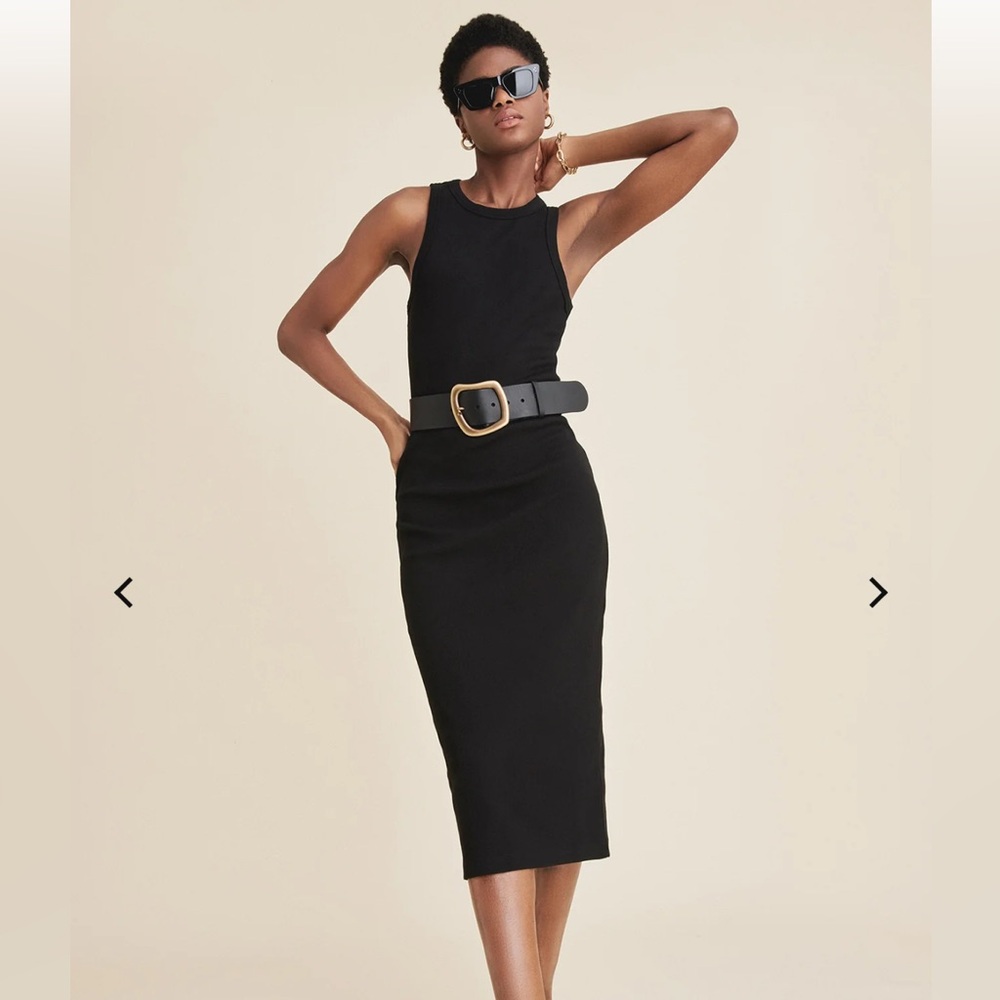 Sold Out NYC Long "Not So Basic Dress" in black, size XS